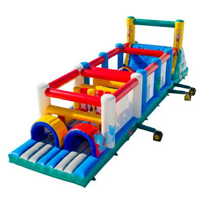 Коммерческая надувная полоса препятствий «Спорт-Актив», 12×3×4 м