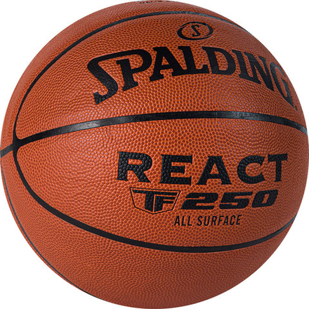 Мяч баскетбольный Spalding TF-250 React 76967z, размер 7, FIBA Approved