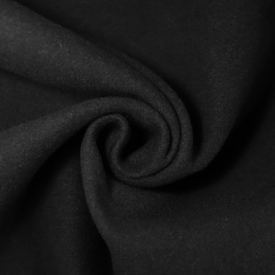 Ткань пальтовая, 395 гр/м2, 90% п/э, 10 % вискоза, ш. 150 см, чёрный