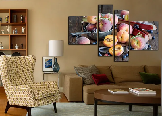 Модульная картина " Сочный персик "
