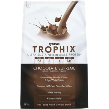 Syntrax Trophix 907 гр , Многокомпонентный протеин , Концентрат + Казеин