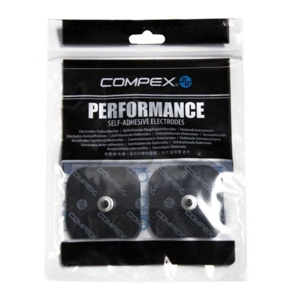 Электроды для миостимуляции Compex Performance Snap 5х5 см 4 шт черный