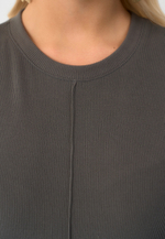 Платье трапеция серое