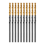Сверло по металлу, 2 мм, HSS-Tin, Golden Tip, 10 шт. Denzel