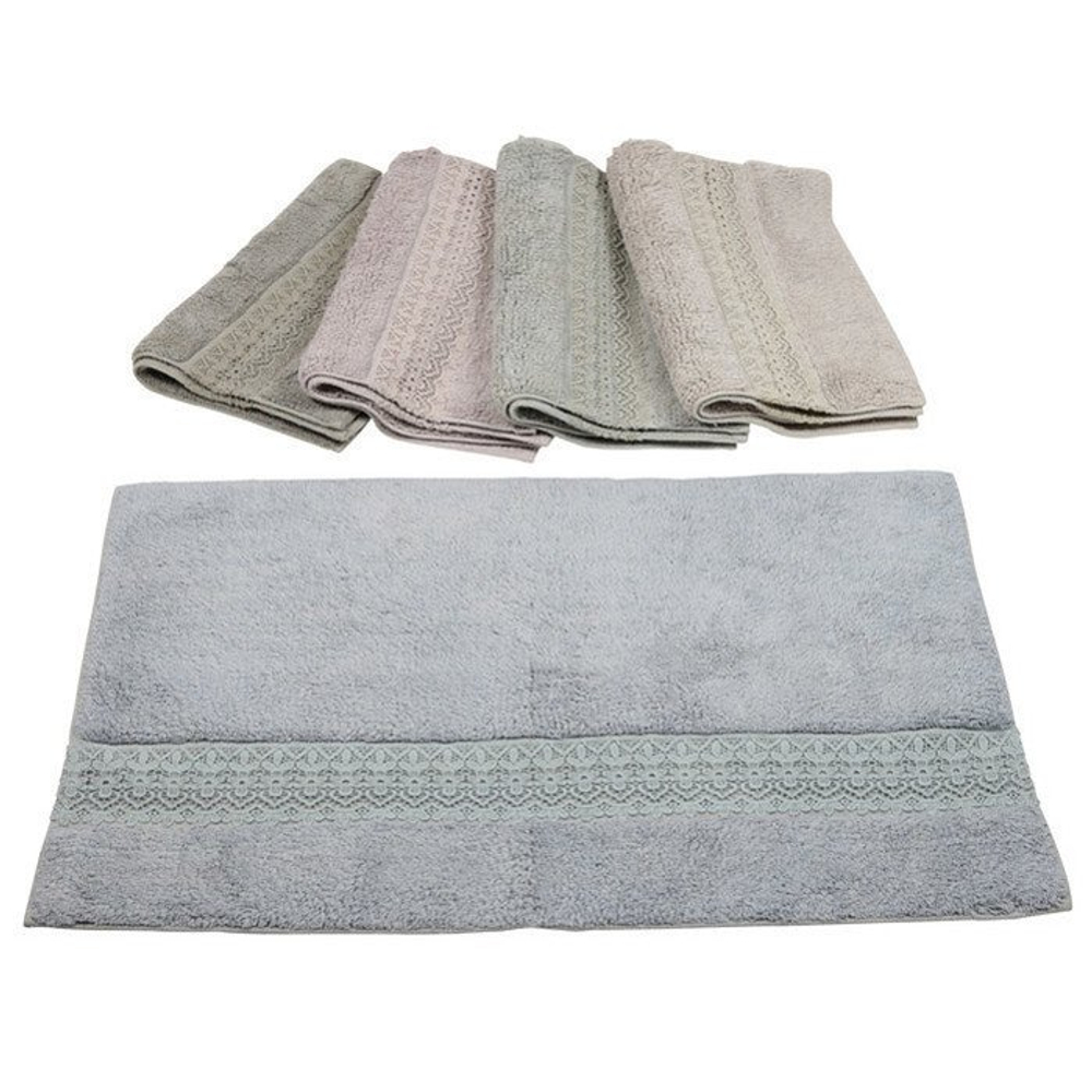 Коврик для ванны "Далия" жемчужный 50x80см