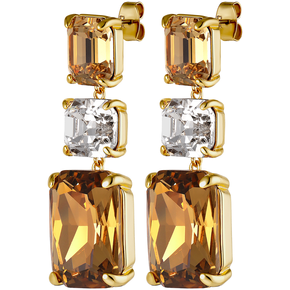 Серьги Dyrberg Kern ESMARA SG GOLDEN / CRYSTAL 460013