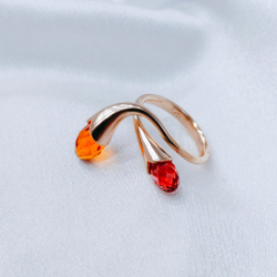 "Пломбир" кольцо в золотом покрытии из коллекции "Десерт" от Jenavi