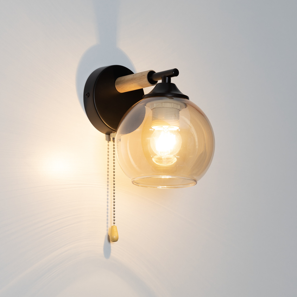 Citilux TIKA CL133411 Бра с выключателем Чёрное