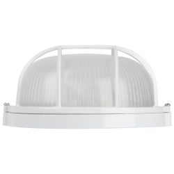 Светильник ЭРА НБП 03-60-002 Акватермо алюминий/стекло решетка IP54 E27 max 60Вт D176 круг белый