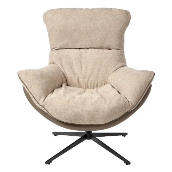 Кресло HUG латте, экокожа, шенилл