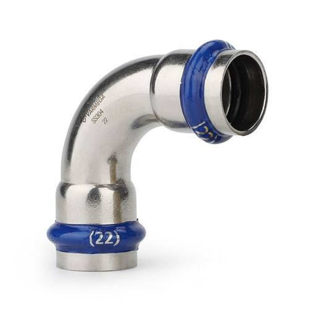 Отвод 90° Varmega Inox Press - 54 (прессовой, для труб из нержавеющей стали)