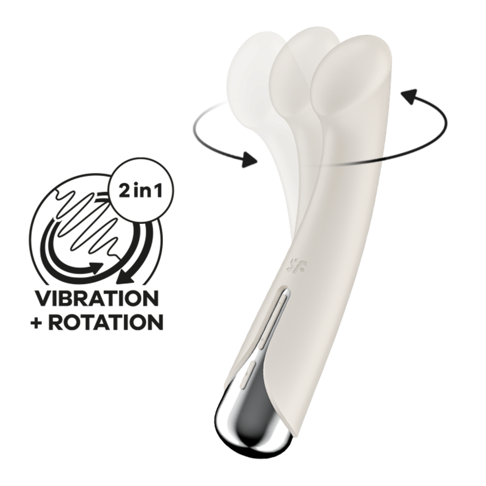 Вибратор для точки G Satisfyer Spinning G-Spot 1, бежевый
