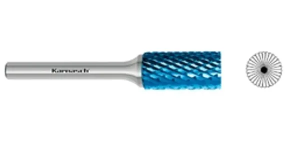 Борфреза твердосплавная Karnasch форма G, 6х18х6х50 мм, насечка HP-6, покрытие Blue-Tec, арт. 11.5064-035