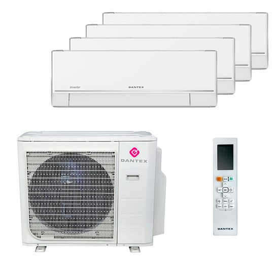 Мультисплит система на 4 комнаты Dantex RK-M09PDMI x 4 / RK-4M28HM3E-W