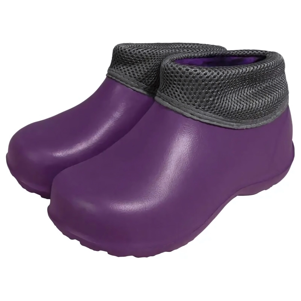 Галоши женские утепленные «Фрим» (баклажан/темно-серый, 40)