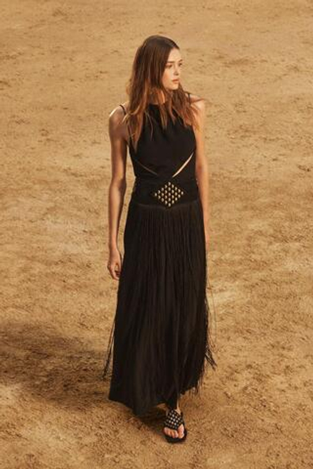 ZARA ПЛАТЬЕ МИДИ, ЧЕРНЫЙ