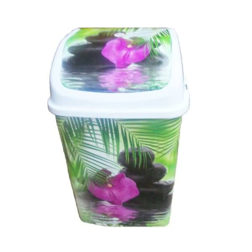 Ведро для мусора "Камелия", №3 18 л ОРХИДЕЯ бел РП-1013