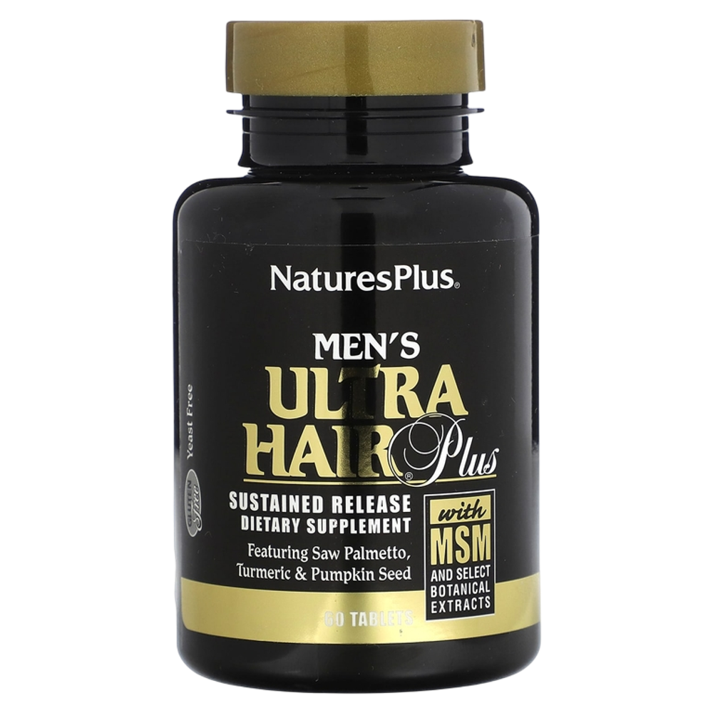 Natures Plus Men's Ultra Hair 60 tab , Мужской комплекс для волос