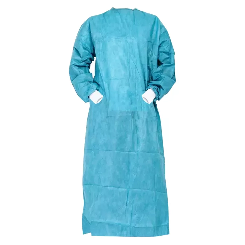 Халат хирургический нестерильный 140 см плотность 25 рукав манжета 5 шт
