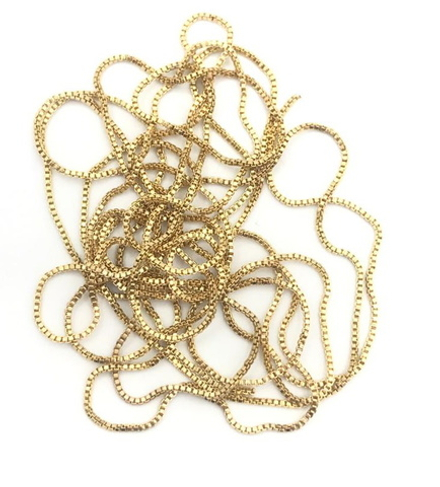 Дизайн для ногтей-цепочка (золото) 1м