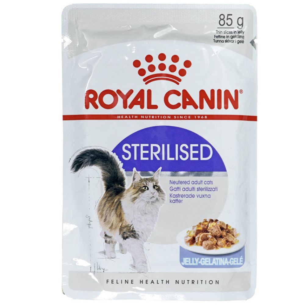 Royal Canin Sterilised Пауч для стерилизованных кошек, желе 85гр