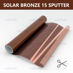 Пленка солнцезащитная зеркальная спаттерная SOLAR BRONZE 15 LUXTON, на отрез