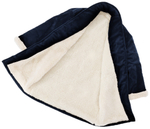 Теплый укороченный халат "Северный путь" на меху из натуральной овечьей шерсти