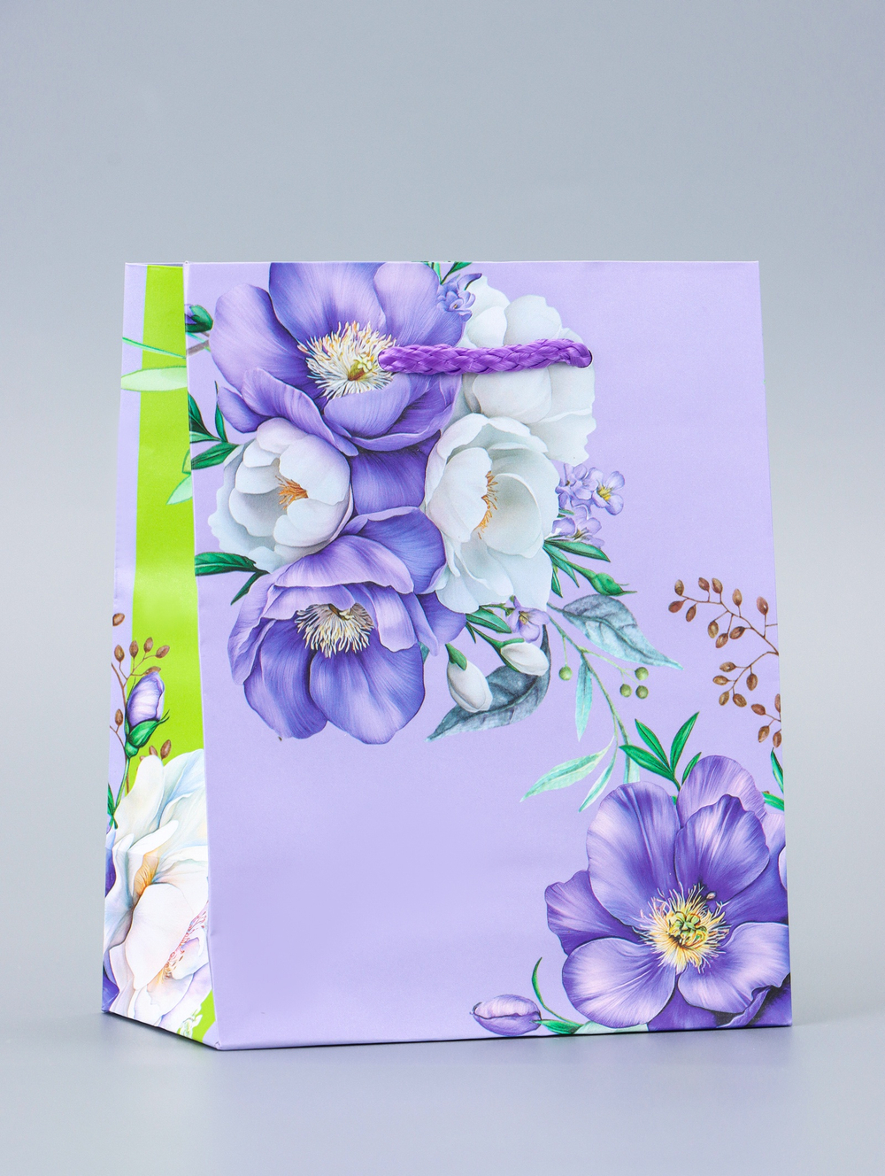 Пакет подарочный ламинированный «Красота и нежность» 11.5×14.5×6.5 см, 10953696, Китай