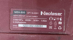 Перфоратор Neolaser NRH-800 3.8 Дж