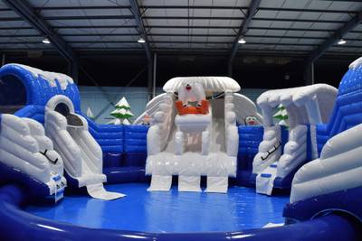 Наземный надувной аквапарк «Морское царство 2» 23*23*6 м