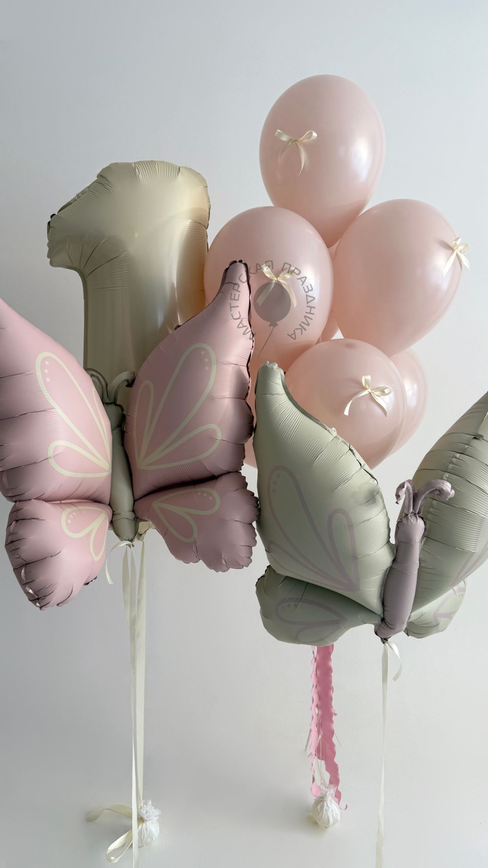 Воздушные шары на годик для девочки №9036  Изображение3