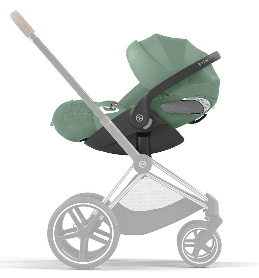 Коляска 3 в 1 Cybex Priam IV Rosegold complete и автокресло Cloud T i-Size Leaf Green Plus Leaf Green