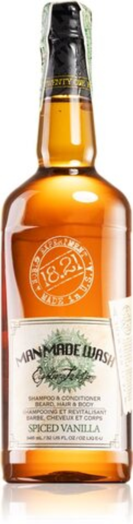 18.21 Man Made Spiced Vanilla Wash - Шампунь, кондиционер и гель для душа 3 в 1 для волос, бороды и тела /   946  ml  / GTIN 860001093605
