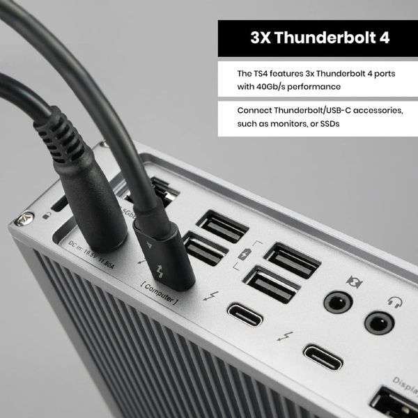 Док-станция CalDigit Thunderbolt 4 Pro Dock (18 портов) Серебристый | Silver