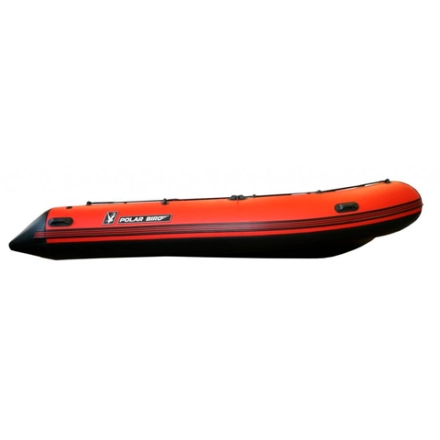 Лодка ПВХ Polar Bird PB-450E Eagle «Орлан» (пайолы и транец из стеклокомпозита) черно-красный