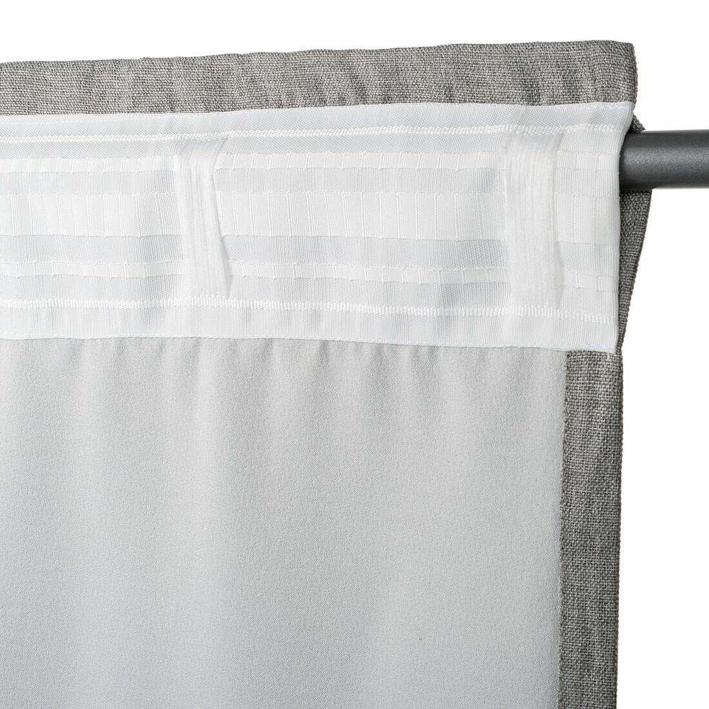 Комплект штор блэк-аут INGIMUNDA, серый, 2 шт, 145*300 см