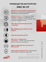 Вентилятор накладной DISC D125 обр.клапан HT ERA