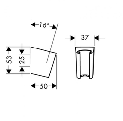 Держатель Hansgrohe Porter'S 28331000 схема
