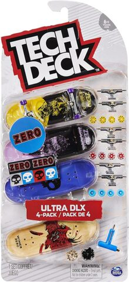 Tech Deck - Ultra DLX 4-pack fingerboard skateboard set