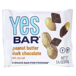 Yes Bar, батончик-снек, темный шоколад с арахисовой пастой и морской солью, 6 батончиков по 40 г (1,4 унции)
