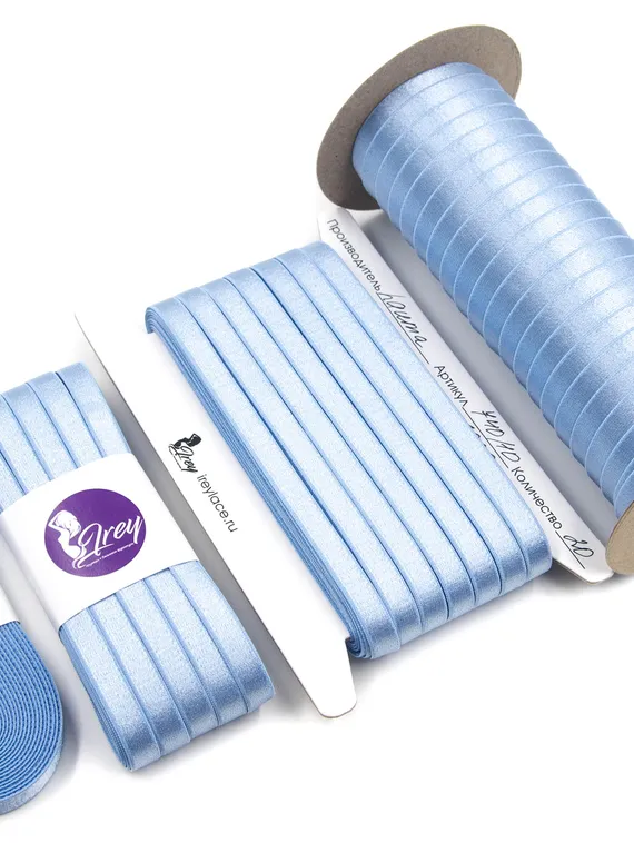 3090 740/10 Бретель глянец Lauma 10 мм, голубой 3090