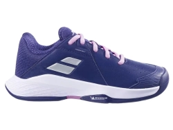 Детские теннисные кроссовки Babolat Propulse Junior 3 All Court - dark pupple/silver
