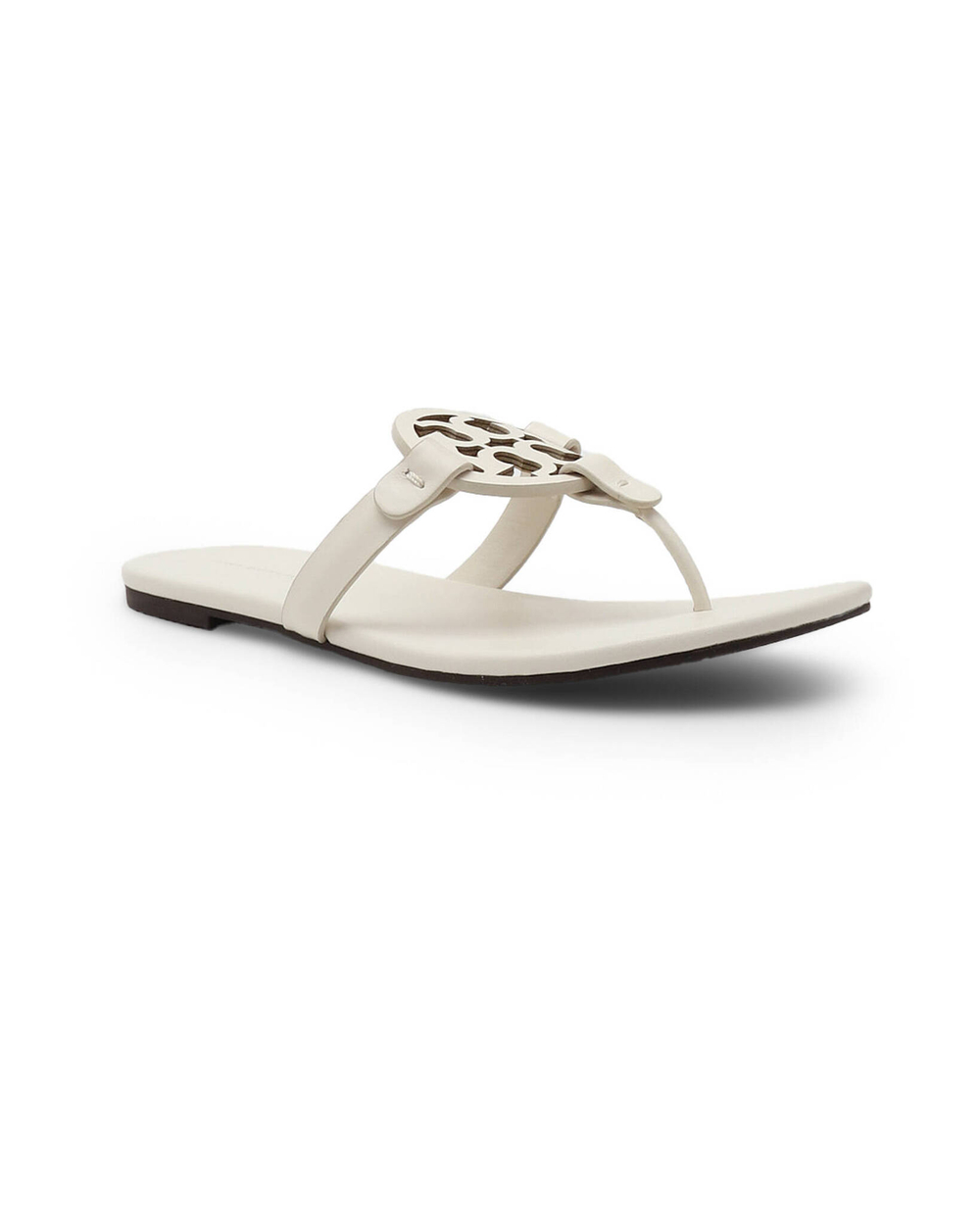 кожаное вьетнамки miller TORY BURCH - кремовый(90582)