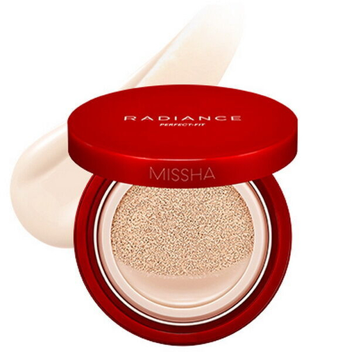 Тональная основа-кушон Missha Radiance Perfect Fit Cushion Foundation SPF 50+ / PA+++ #21N Vanilla, 15г