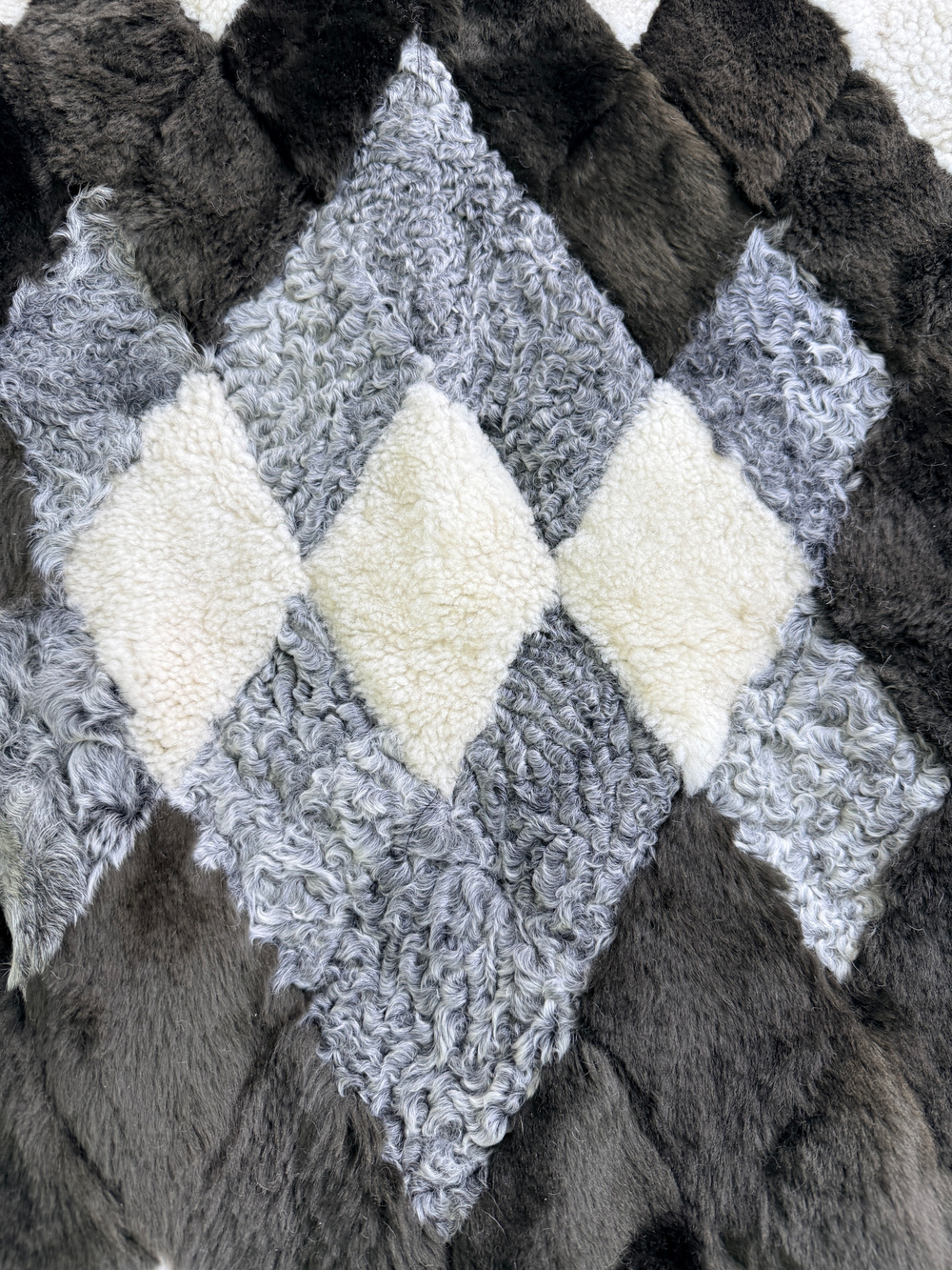 Покрывало меховое ковер из шкуры овчины