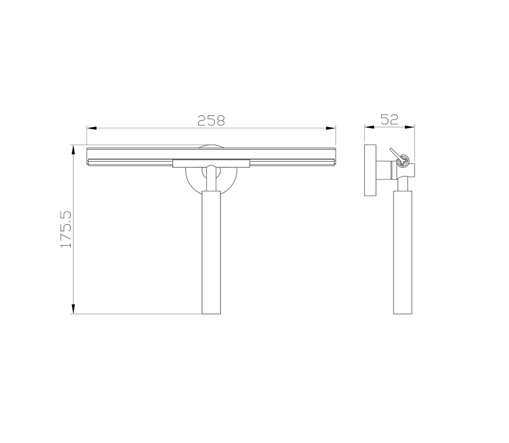 Скребок для чистки стекла WONZON & WOGHAND EASY, Хром (WW-8123)