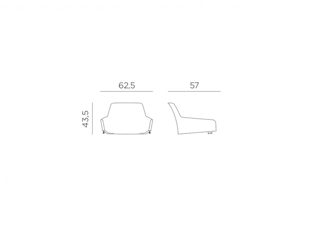 Вставка для кресла мягкая Nardi Net Relax, серый