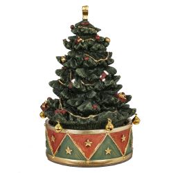 GAEM Фигурка декоративная с муз и движ "Елка", L12 W12 H17 см