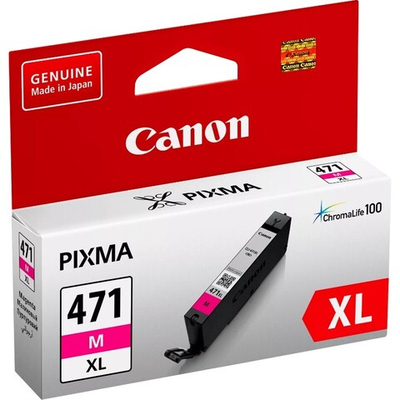 Картридж CANON CLI-471XL M для MG5740/MG6840/MG7740/TS6040/TS8040/TS9040 пурпурный