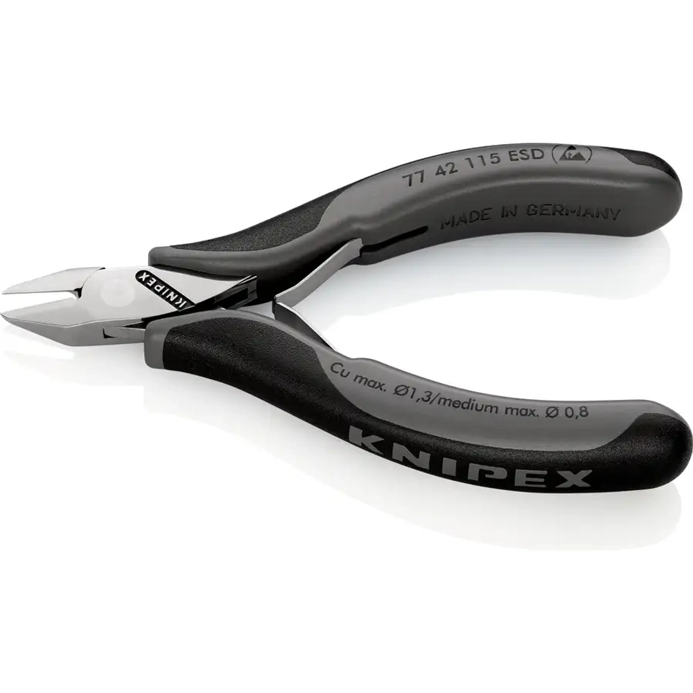 Кусачки боковые для электроники антистатические 115 мм Knipex 77 42 115 ESD